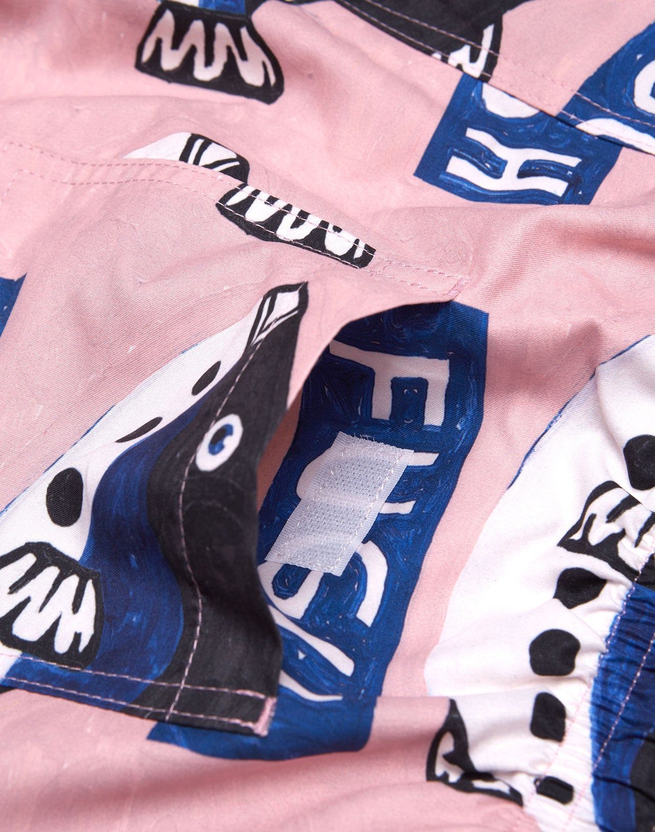 Short de bain en matières recyclées | rose "eugo pattern", Olow, photo 8