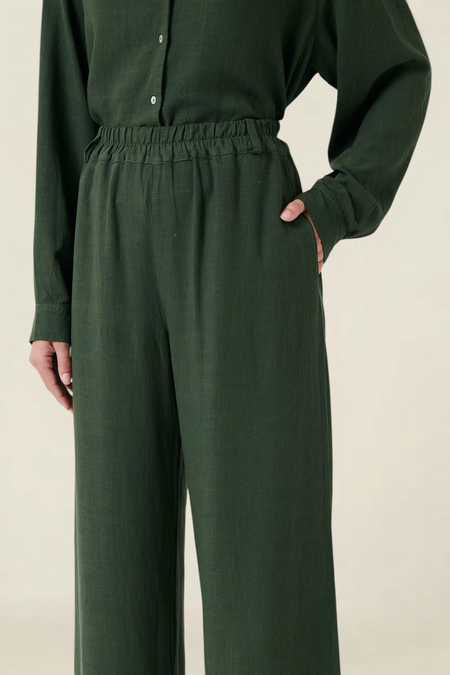 Pantalon en ecovero et lin | vet "Caribbean Pants" - AMT Studio