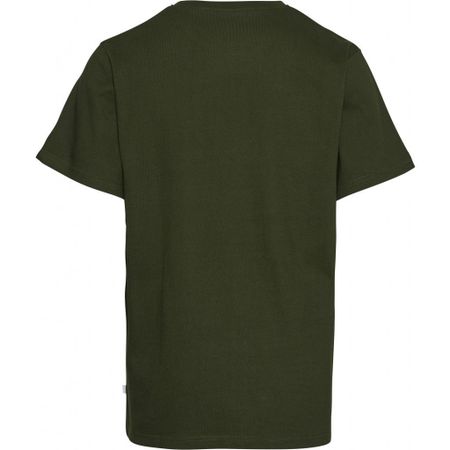 T-shirt ample vert forêt en coton bio, Knowledge Cotton Apparel, photo 2