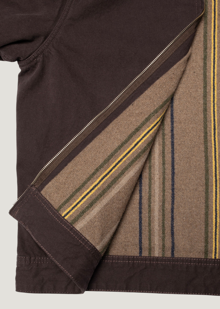 Zip-Jacke aus Bio-Baumwolle | braun "Blake zip jacket duck canvas - dark-brown", Nudie Jeans, Foto 8