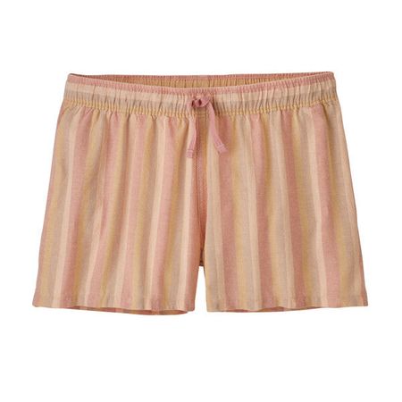 Short court rayé en chanvre et coton bio - island hemp baggies shorts cali stripe sunfade pink, Patagonia, photo 3