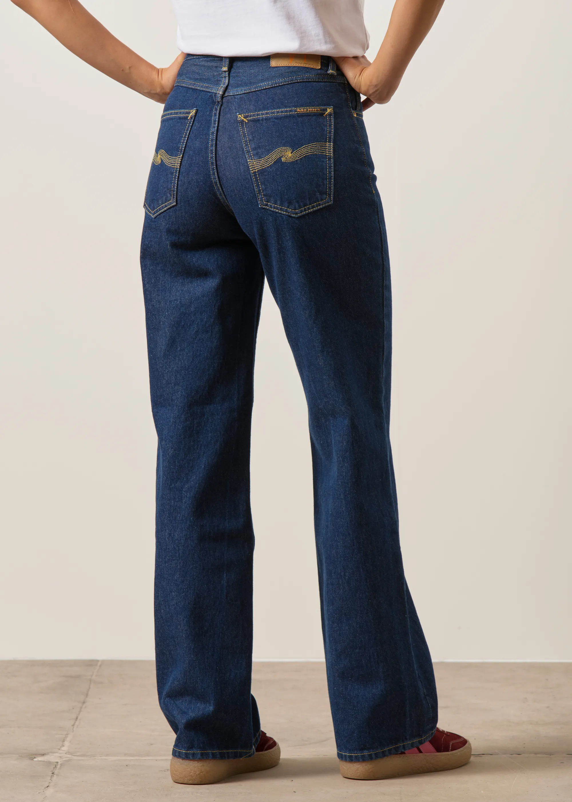 Jean droit large en coton bio | bleu brut "clean eileen classic blue", Nudie Jeans, photo 5