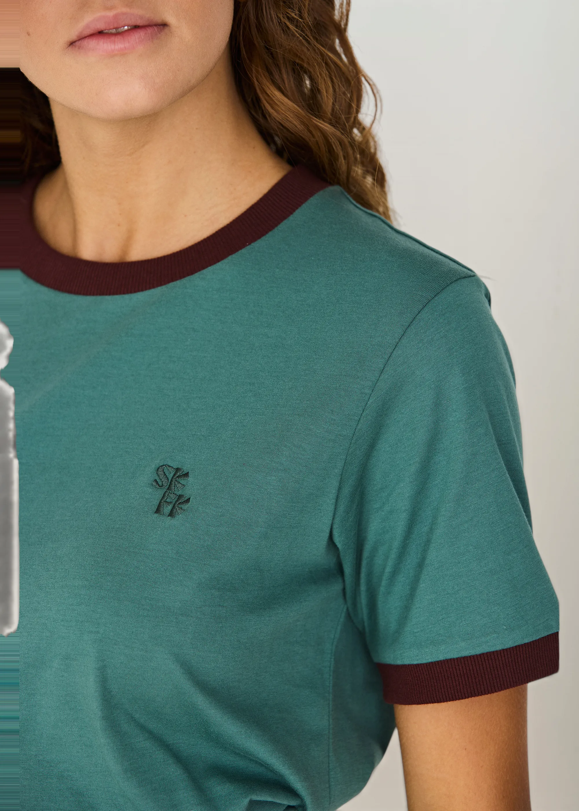 T-shirt en coton bio | vert "neskur", SKFK, photo 2
