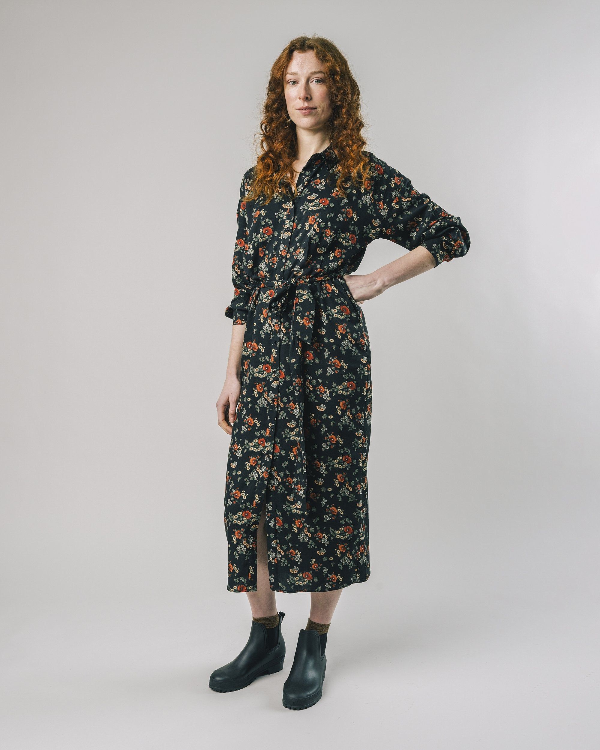 Robe longue à motifs floraux en viscose ecovero - dalia, Brava Fabrics, photo 1