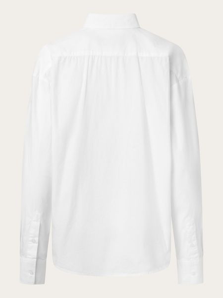 Chemise popeline en coton bio | blanc "poplin shirt bright white", Knowledge Cotton Apparel, photo 8