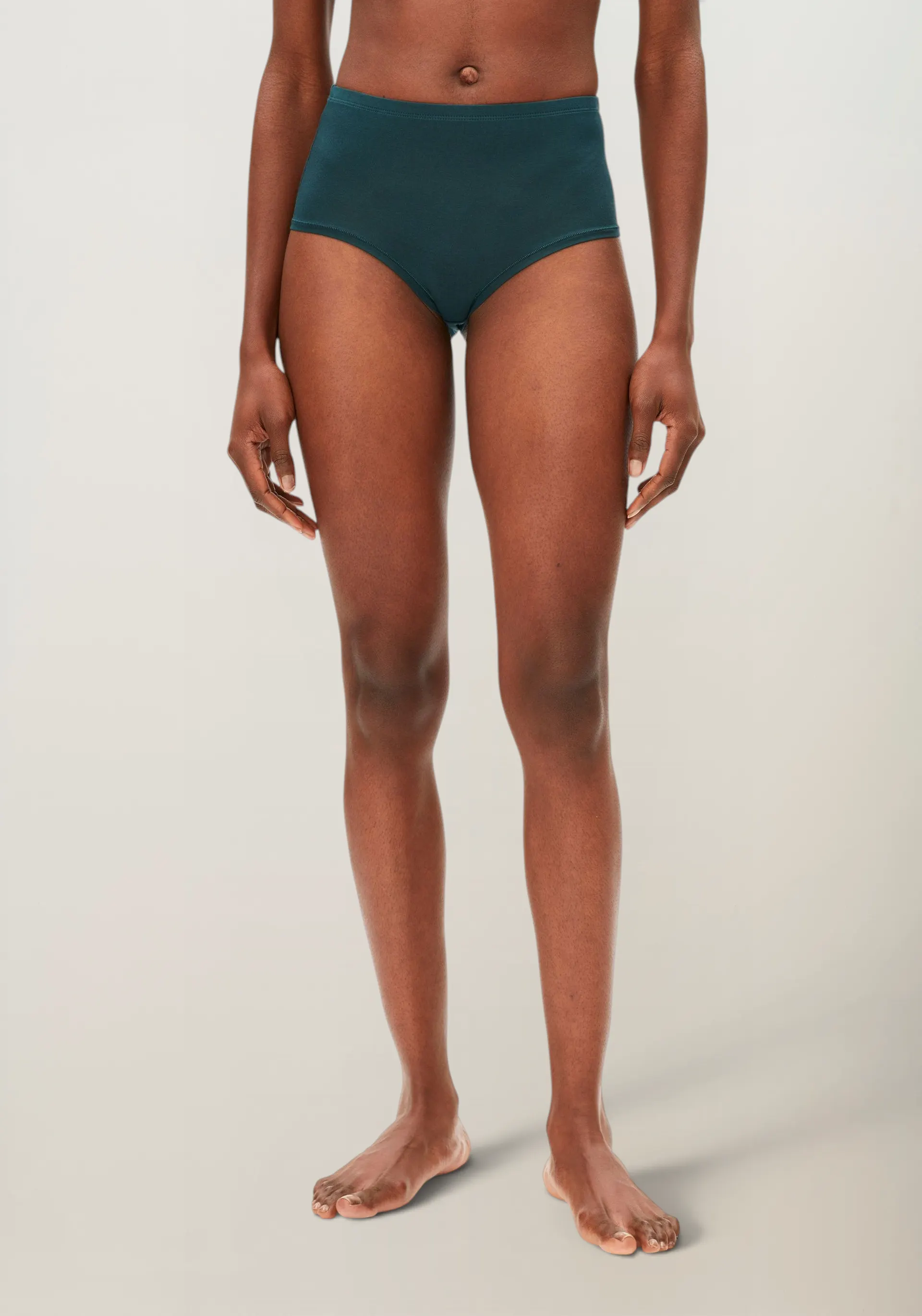 Culotte taille haute en modal | Birtaa high waist brief - teal stone, Armedangels, photo 2