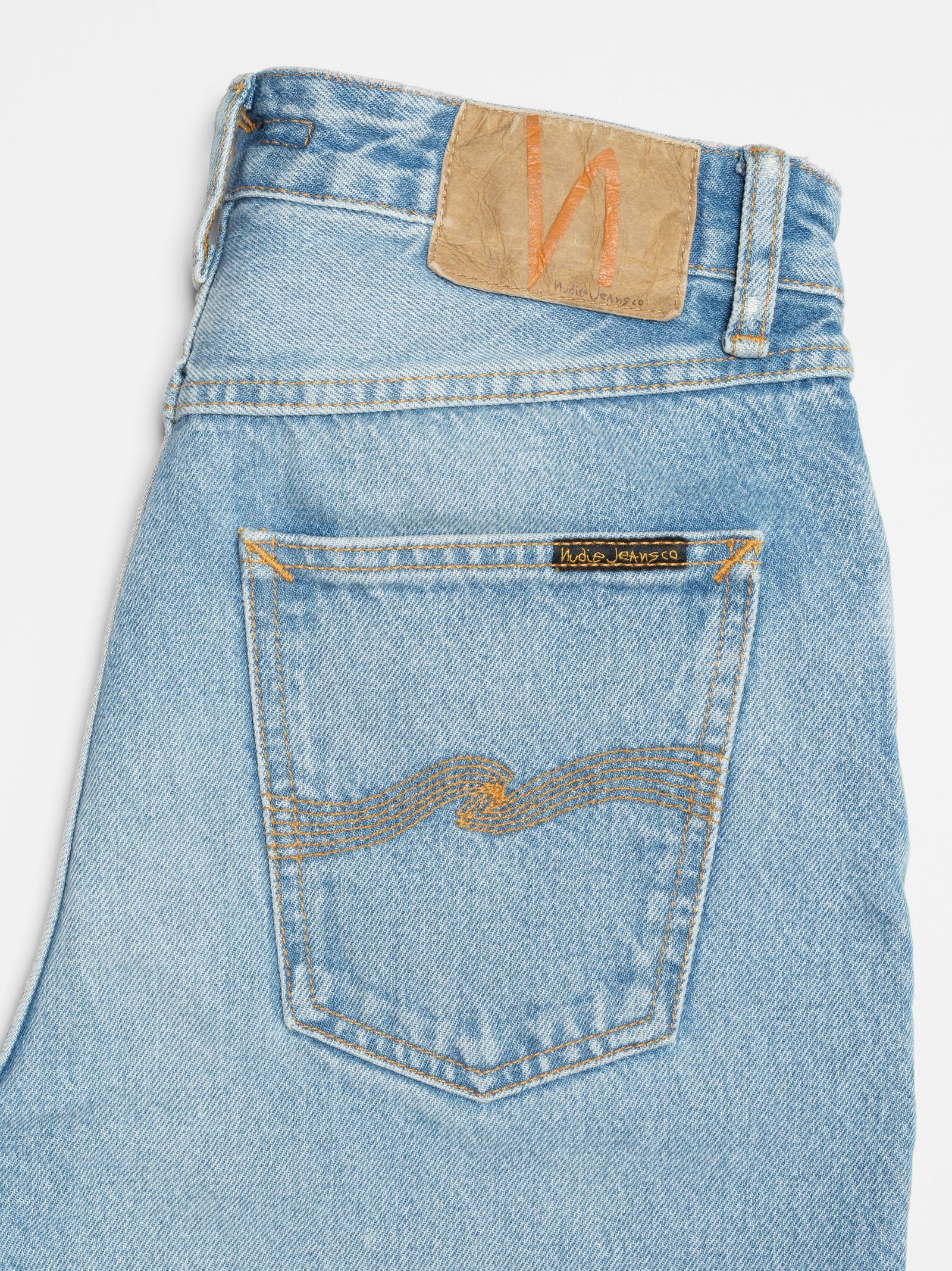 Jeans mit geradem Schnitt aus Bio-Baumwolle | blau "lofty lo blue fever", Nudie Jeans, Foto 3