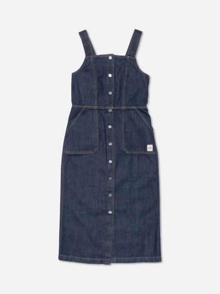 Kleid aus Bio-Baumwolle | Blau "mona denim dress 40s redcast - dark blue", Nudie Jeans, Foto 5