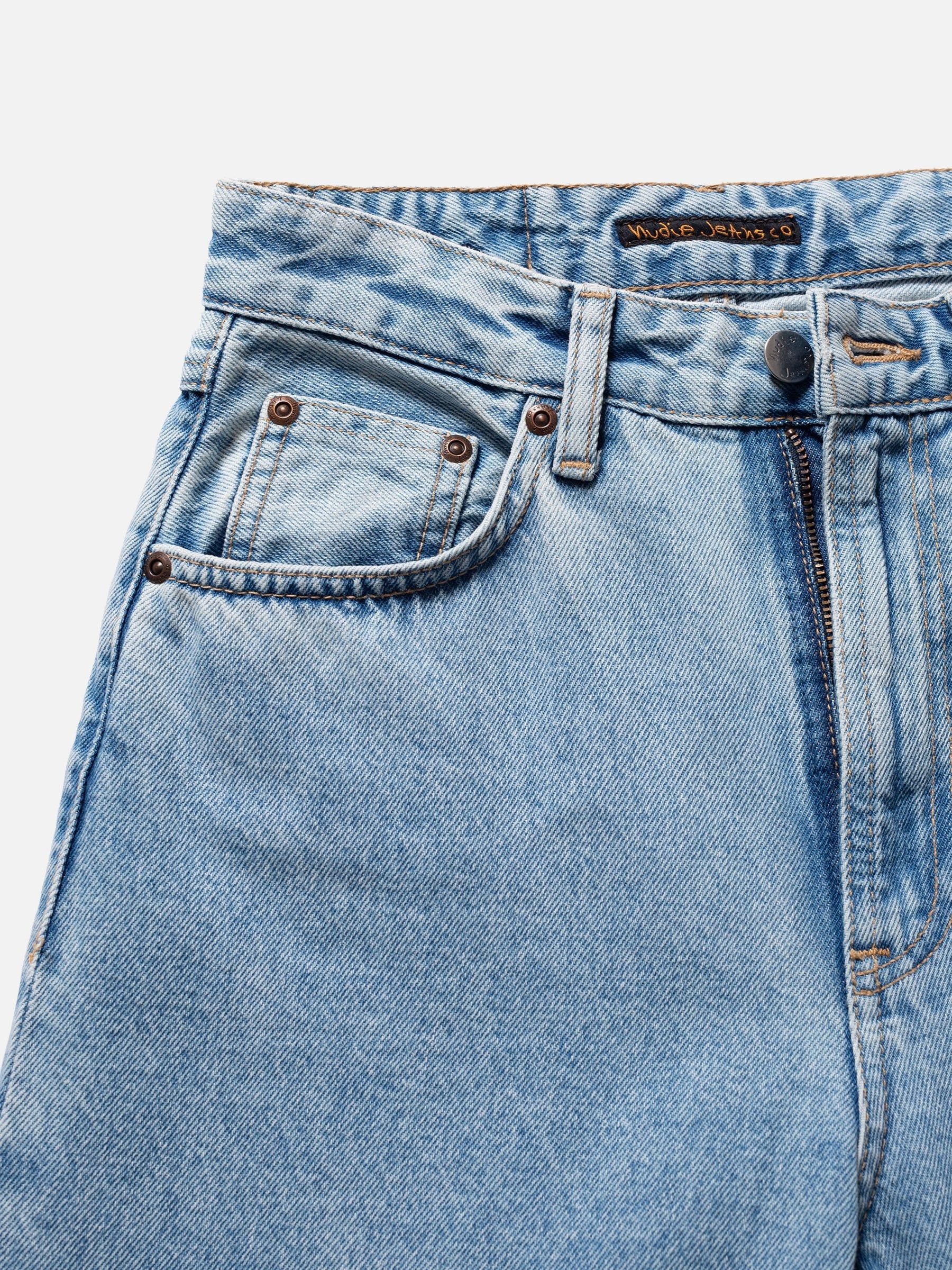 Jean ample bleu clair en coton bio - clean eileen sunny blue, Nudie Jeans, photo 3