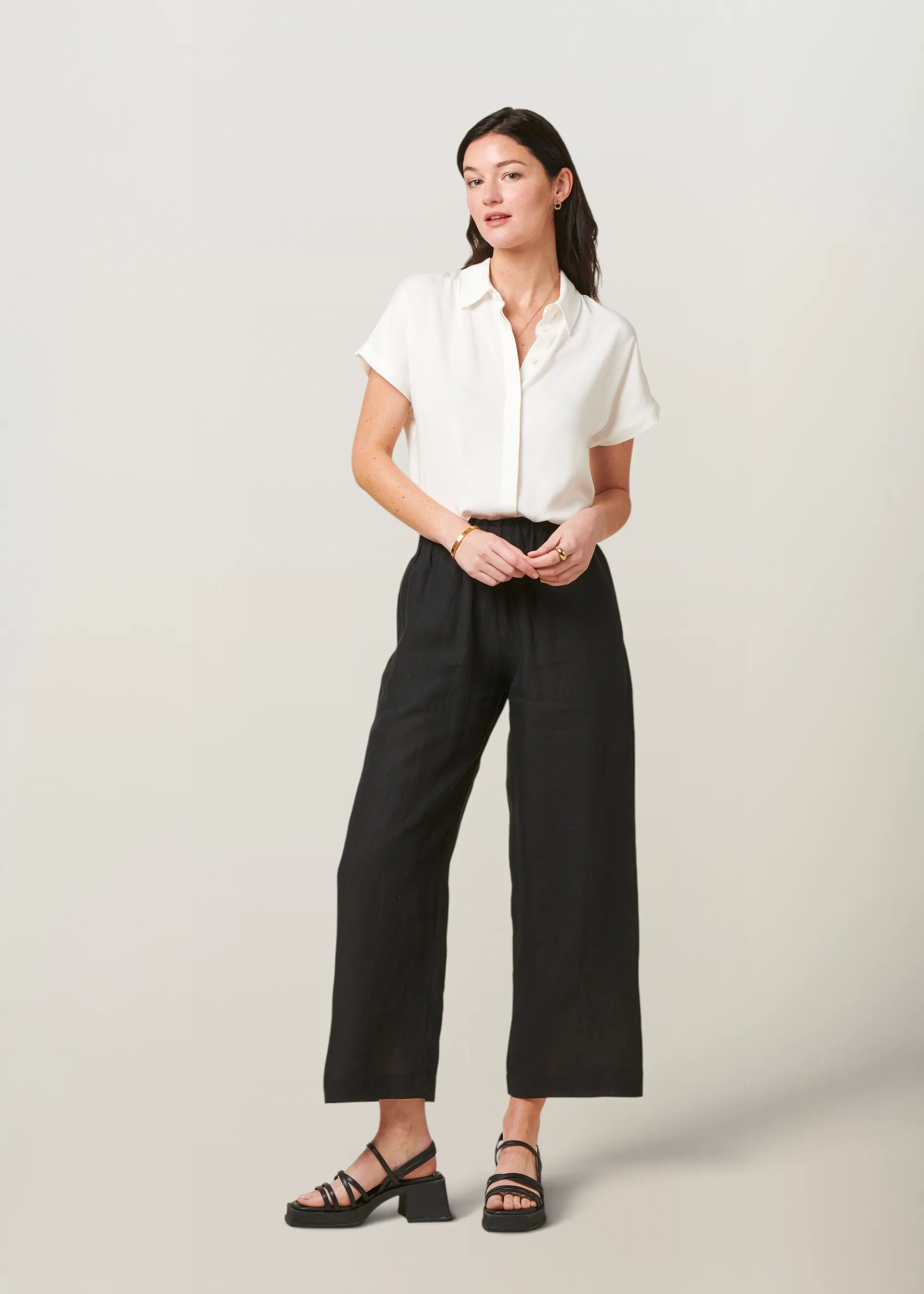 Chemisier en ecovero | blanc "larisaana off white", Armedangels, photo 4