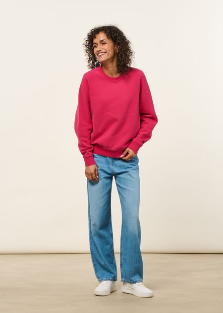 Sweat en coton bio | fuchsia, WeDressFair, photo 3