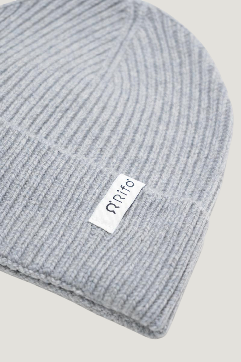 Bonnet en cachemire recyclé | gris "cappello marcello grigio calce", Rifò, photo 2