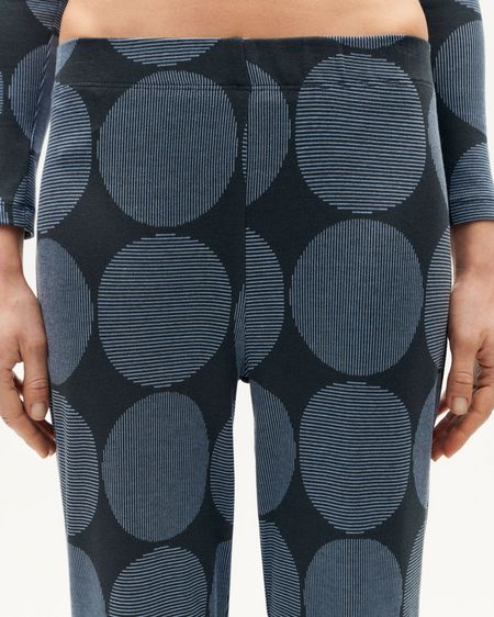Pantalon ample en ecovero | bleu "japan naia pants blue", Thinking Mu, photo 6