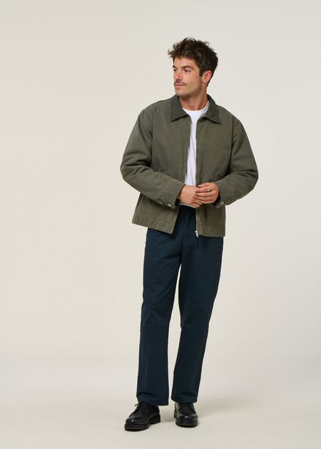 Veste en coton bio | vert "blake zip jacket duck canvas", Nudie Jeans, photo 6