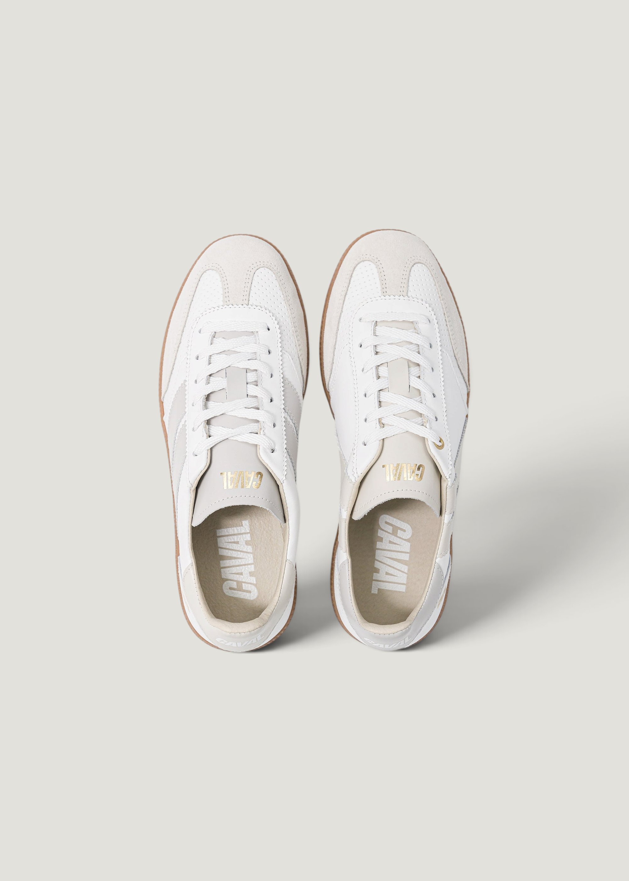 Baskets en cuir certifié | blanc "pulse - pure whisper", Caval, photo 4