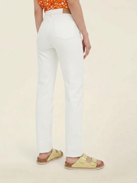 Jean droit blanc en coton bio  "susan jeans ecru" - Samsoe Samsoe