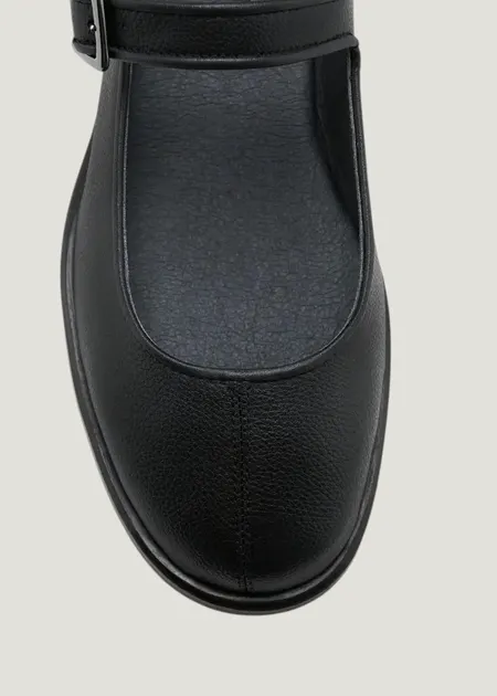 Ballerine à bride | noir "Gaia noir", Zèta Shoes, photo 3