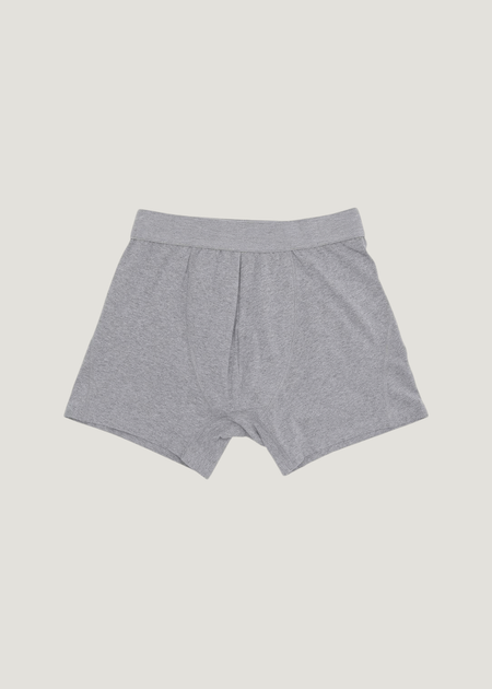 Boxer uni en coton bio | gris "heather grey", Colorful Standard, photo 4