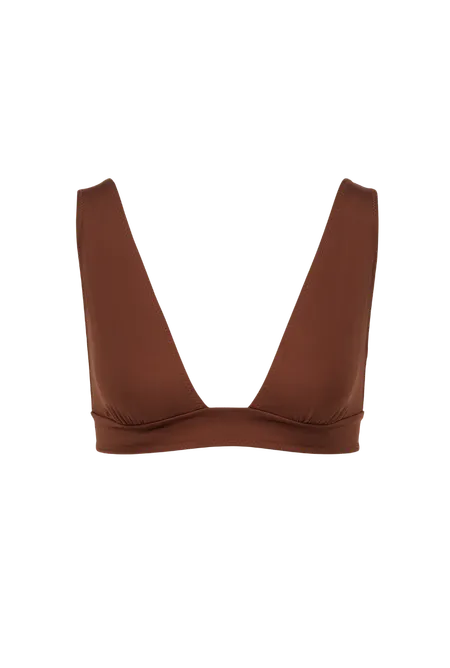 Haut de maillot de bain foulard en matières recyclées | marron "Josie brown", Nénés Paris, photo 7