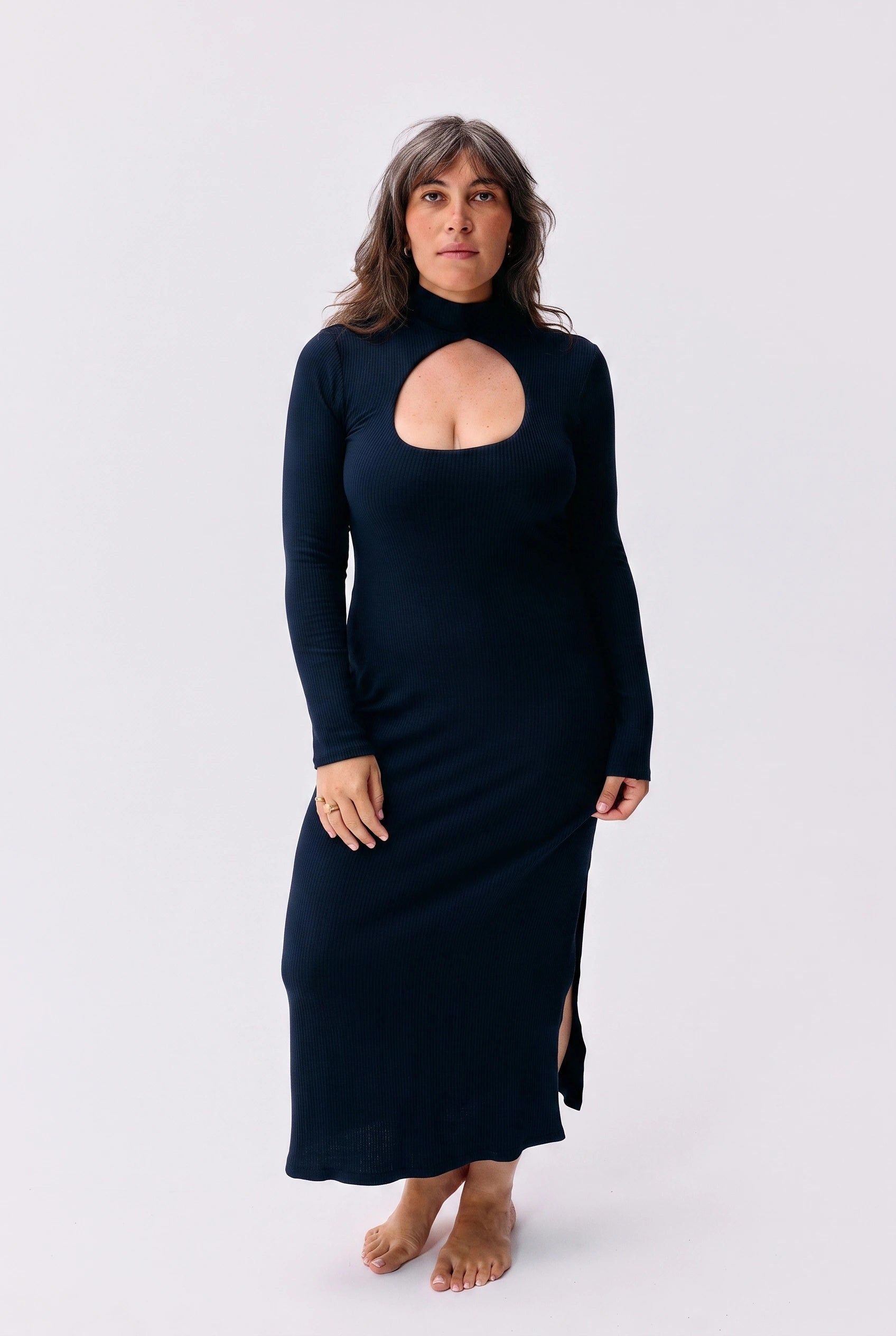 Robe réversible brassière intégrée en tencel | bleu "mina", Maline Bodywear, photo 1