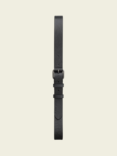 Ceinture en cuir tannage végétal | noir "dwayne" - Nudie Jeans