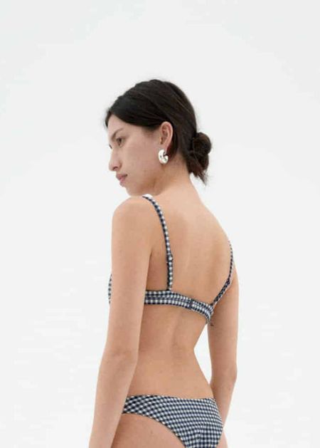 Haut de maillot en matières recyclées | bleu "navy tropea swimwear", Thinking Mu, photo 3