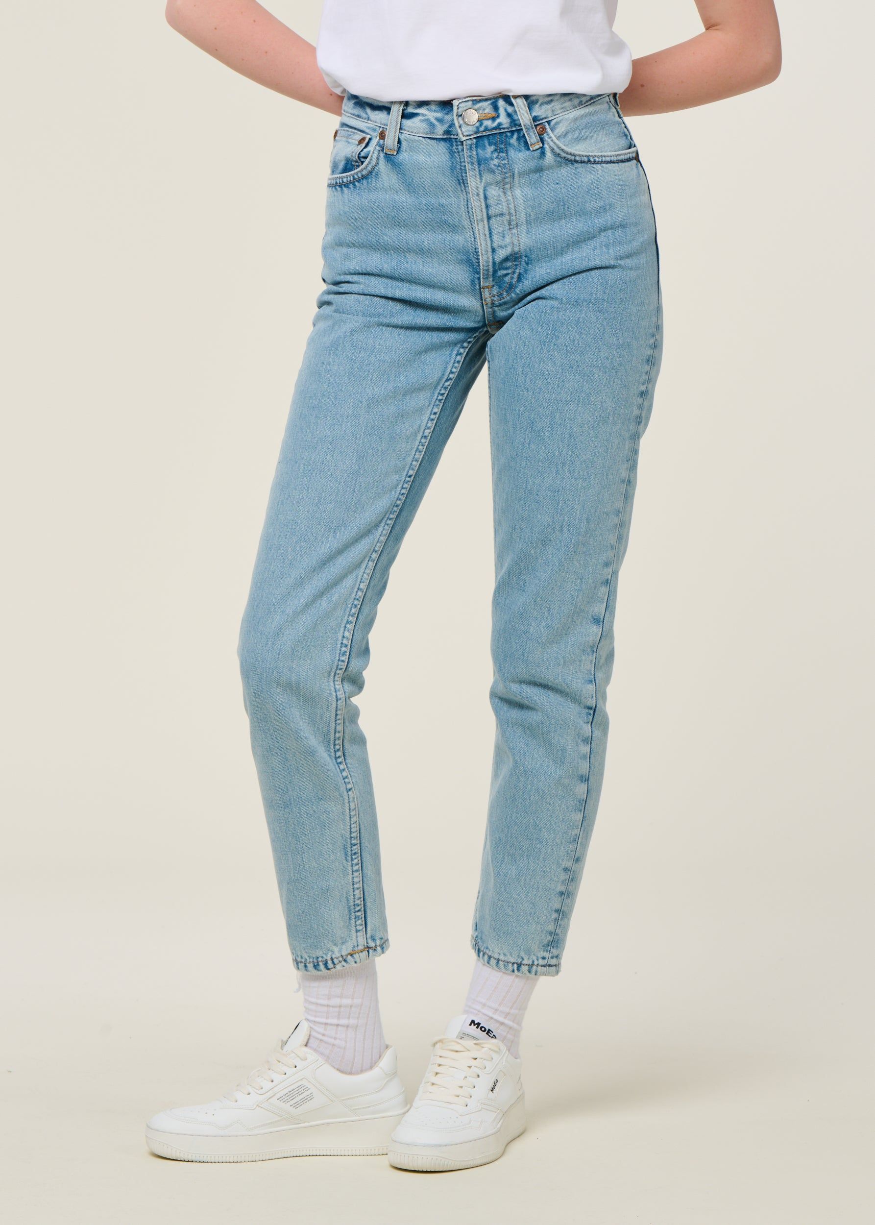 Mom-Jeans aus Bio-Baumwolle | Hellblau "breezy britt summer salt", Nudie Jeans, Foto 3