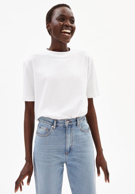T-shirt blanc en coton bio - taraa