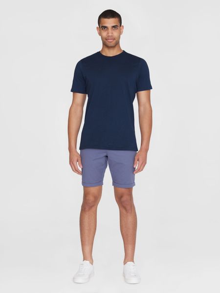 Short chino en coton bio | bleu "chino poplin vintage indigo", Knowledge Cotton Apparel, photo 3