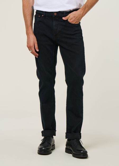 Jean slim en coton bio | noir "lean dean black skies"