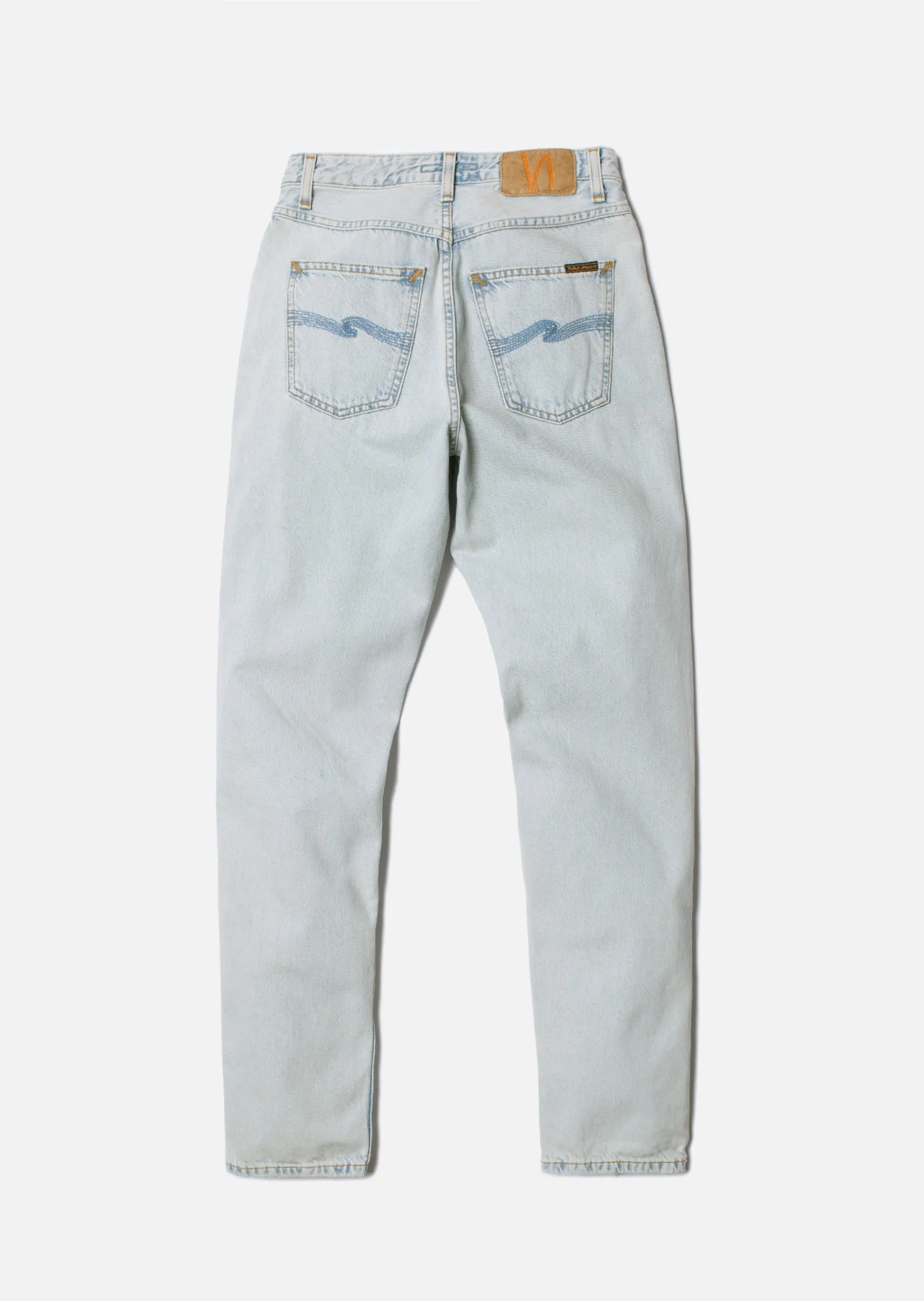 Jean mom bleu délavé en coton bio - breezy britt touch of blue, Nudie Jeans, photo 6