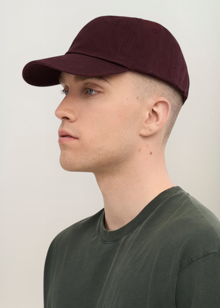 Casquette en coton bio | bordeaux "organic cotton cap oxblood red" - Colorful Standard