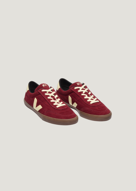 Baskets en cuir suède certifié | bordeaux "Panenka suede - grenat_sun_bark", Veja, photo 3