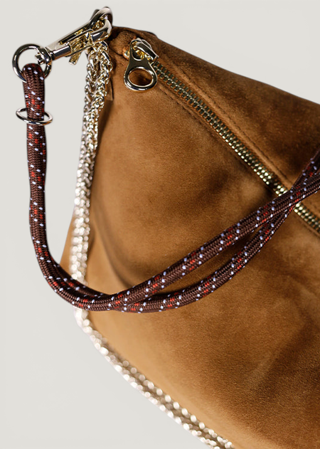 Sac à main en suède | marron "mallow - suede cognac", Craie Studio, photo 3