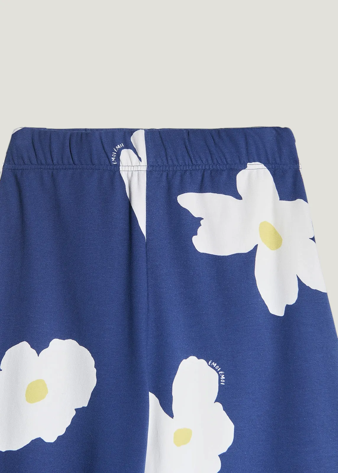 Pantalon ample molettonné en coton bio | bleu "Le pantalon pauline en coton bio - fleur bleue", émoi émoi, photo 5