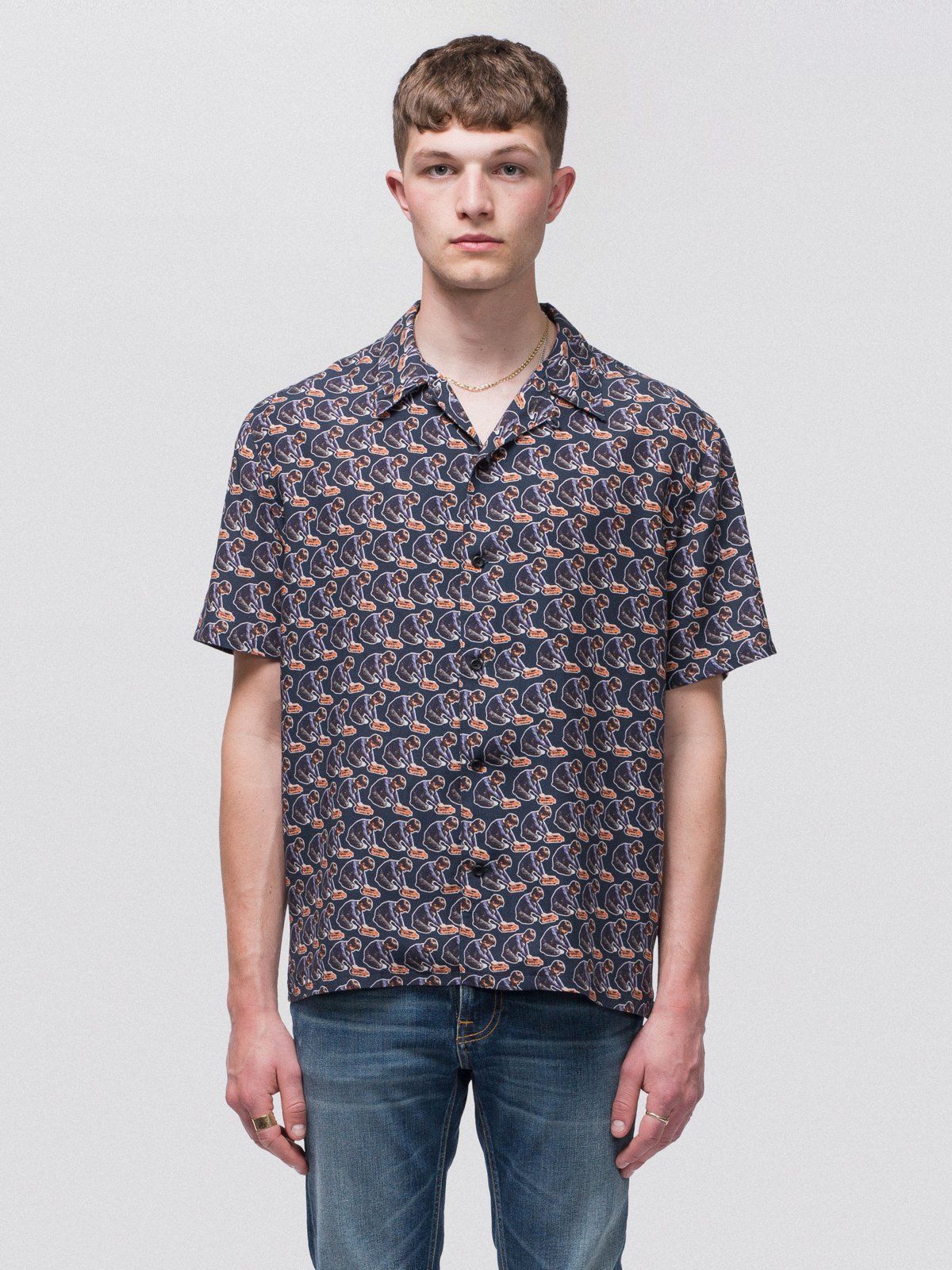 Chemise imprimé manches courtes en tencel - arvid, Nudie Jeans, photo 2