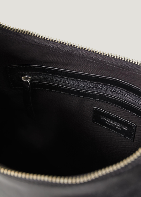 Sac à main en cuir certifié | noir "Bari black", Vagabond, photo 5
