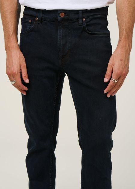 Jean slim en coton bio | noir "lean dean black skies" - Nudie Jeans