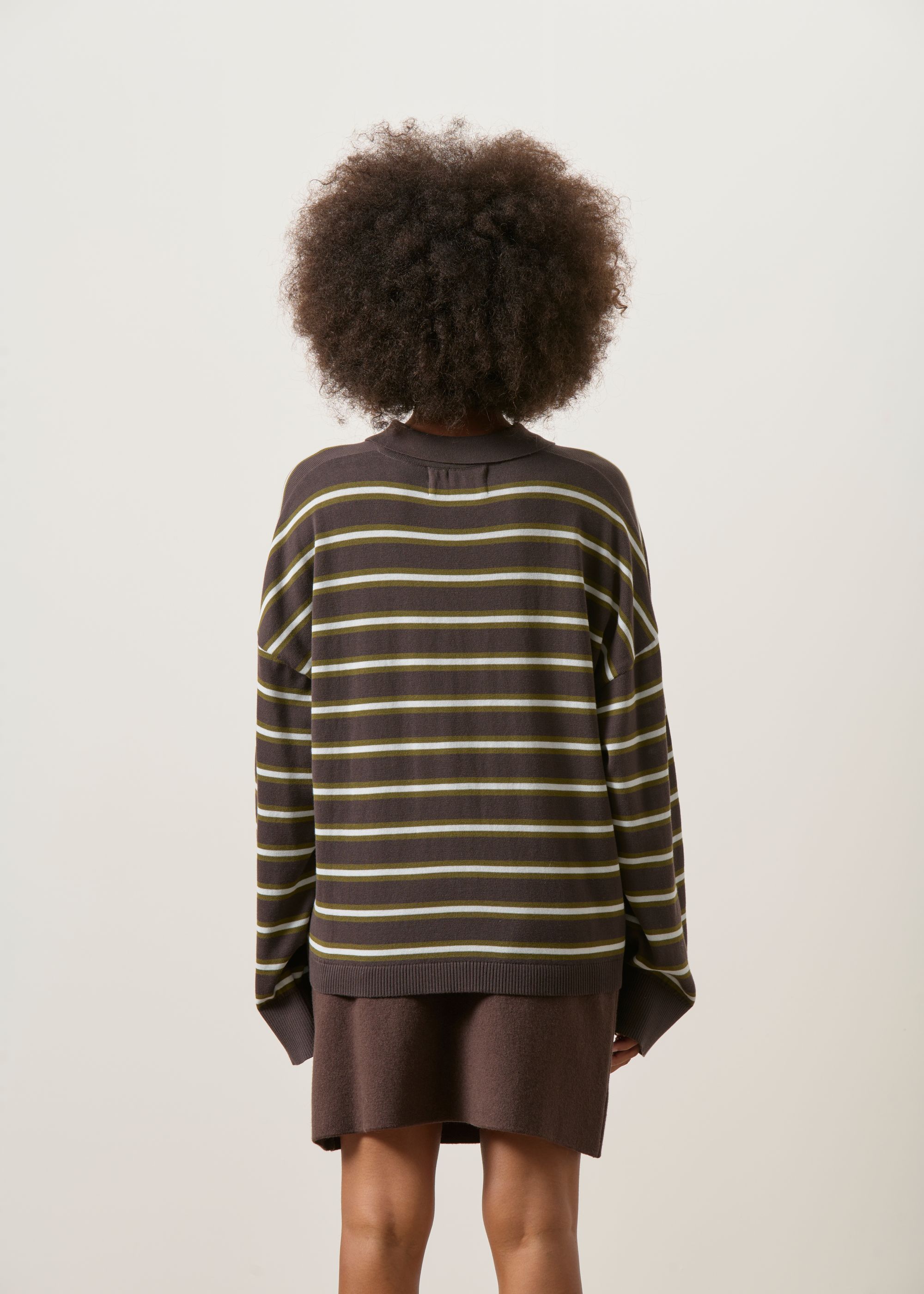 Pull polo en coton biologique | rayé "Etta - zartbitter striped", Jan'n June, photo 4