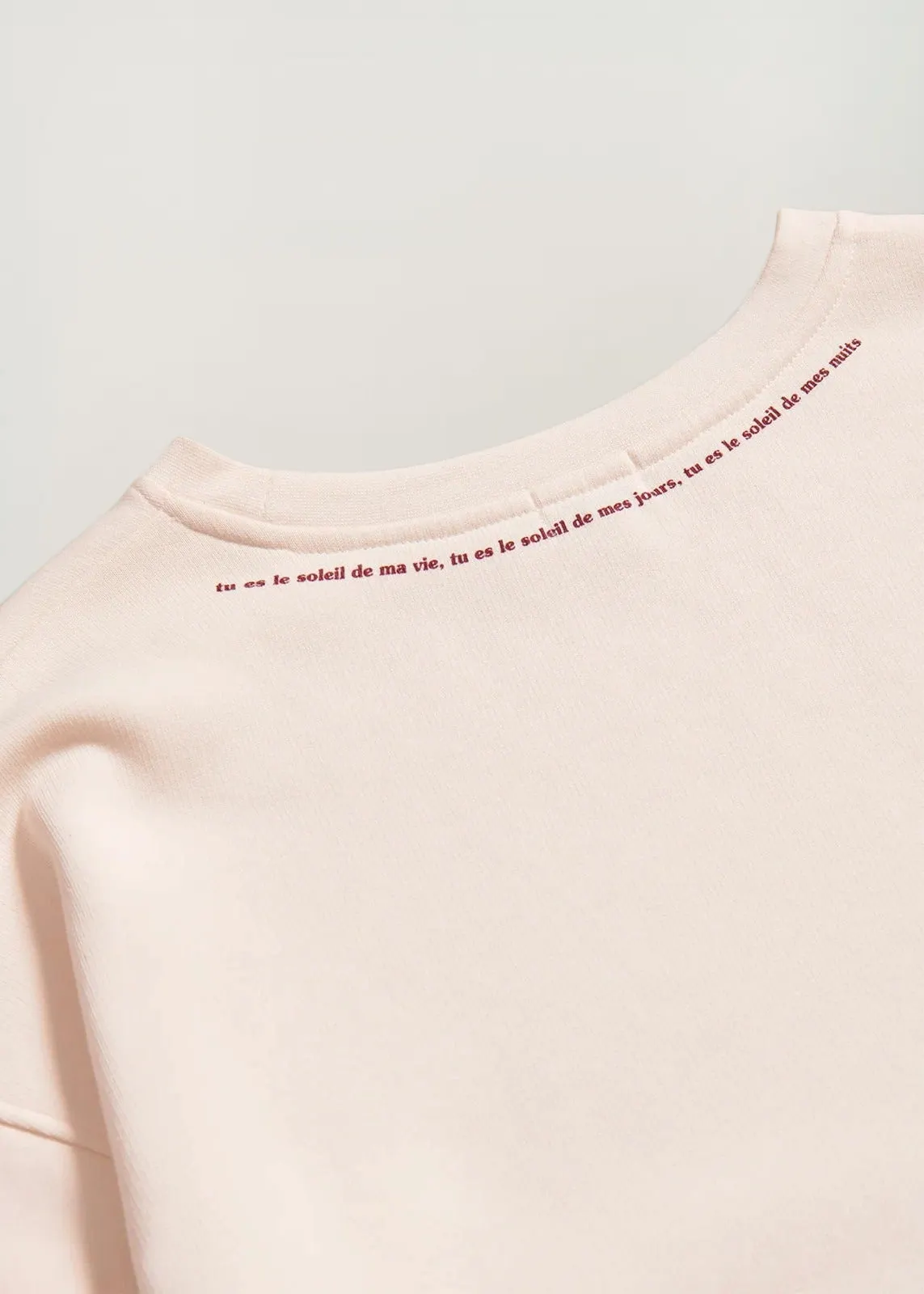 Sweat brodé en coton bio | crème "sweat cœur solaire femme avec coudières ", émoi émoi, photo 4