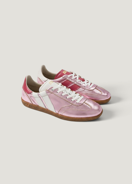 Baskets en cuir certifié | rose brillant "pulse - pink pearl" - Caval