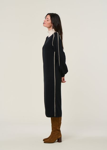 Strickkleid aus Bio-Baumwolle| schwarz "larraitz", SKFK, Foto 3