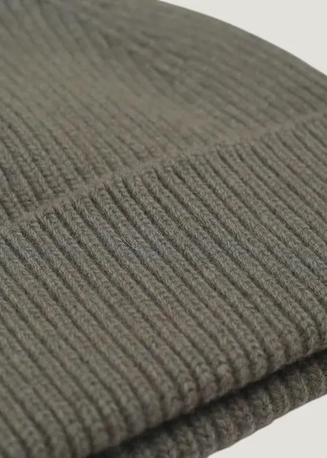 Bonnet en laine mérinos recyclée | vert "merino wool beanie - dusty olive", Colorful Standard, photo 2