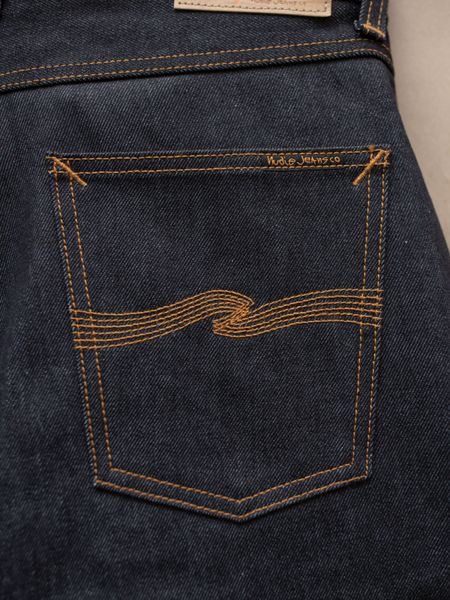 Jean droit large en coton bio | bleu brut "rad rufus dry heavy", Nudie Jeans, photo 5