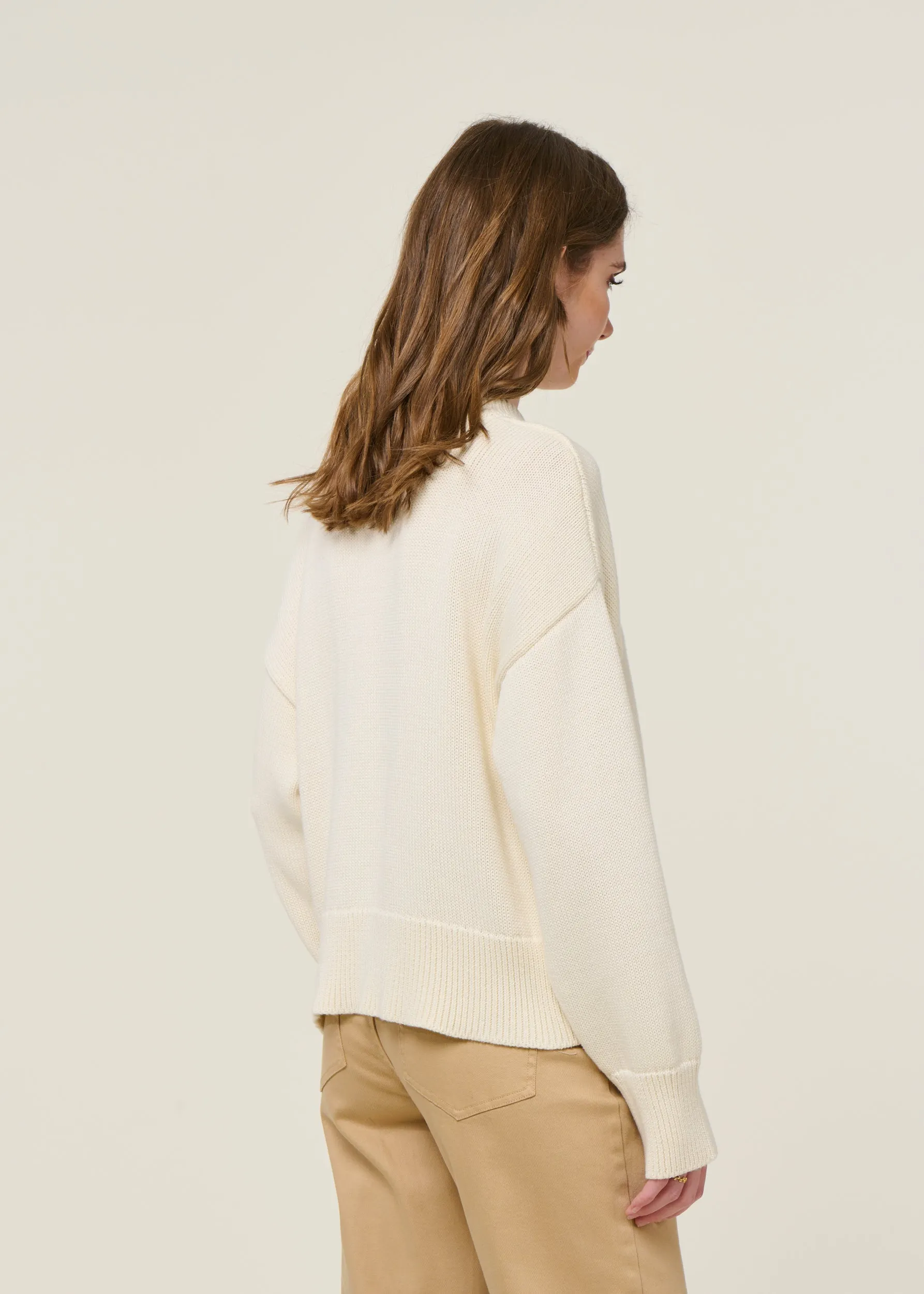 Pull en coton bio | beige "yagmur", Jan'n June, photo 4