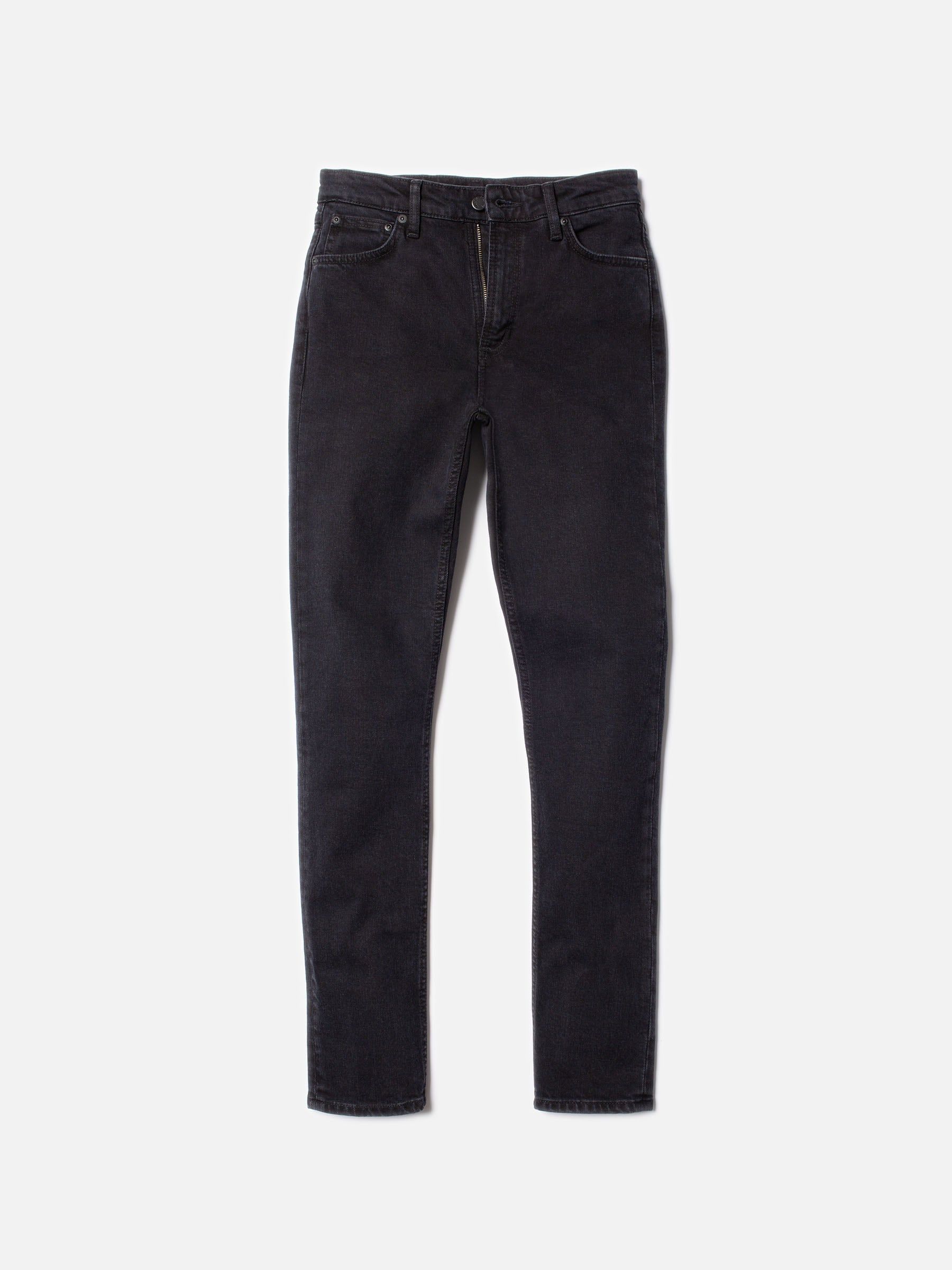 Jean slim en coton bio | noir "mellow mae so black", Nudie Jeans, photo 7