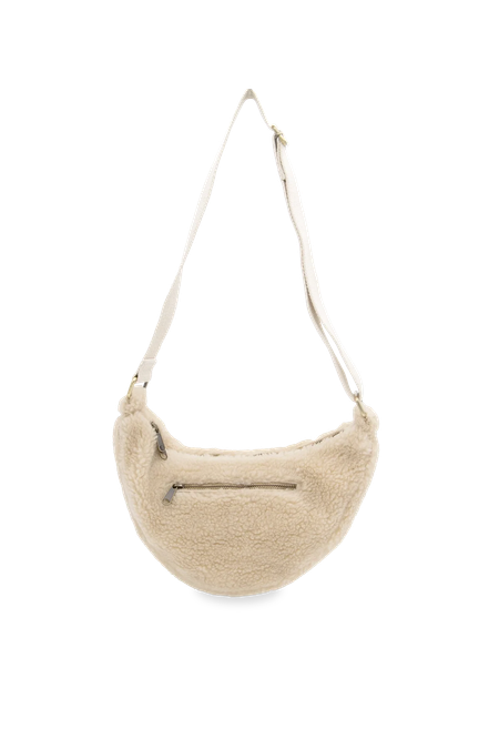 Sac bandoulière en matière recyclée | beige "andrea teddy", Hindbag, photo 4