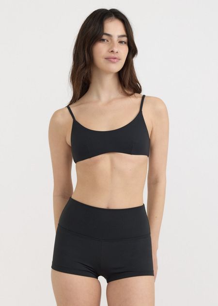 Shorty de bain en matières recyclées | "swim bikini shorts - black"