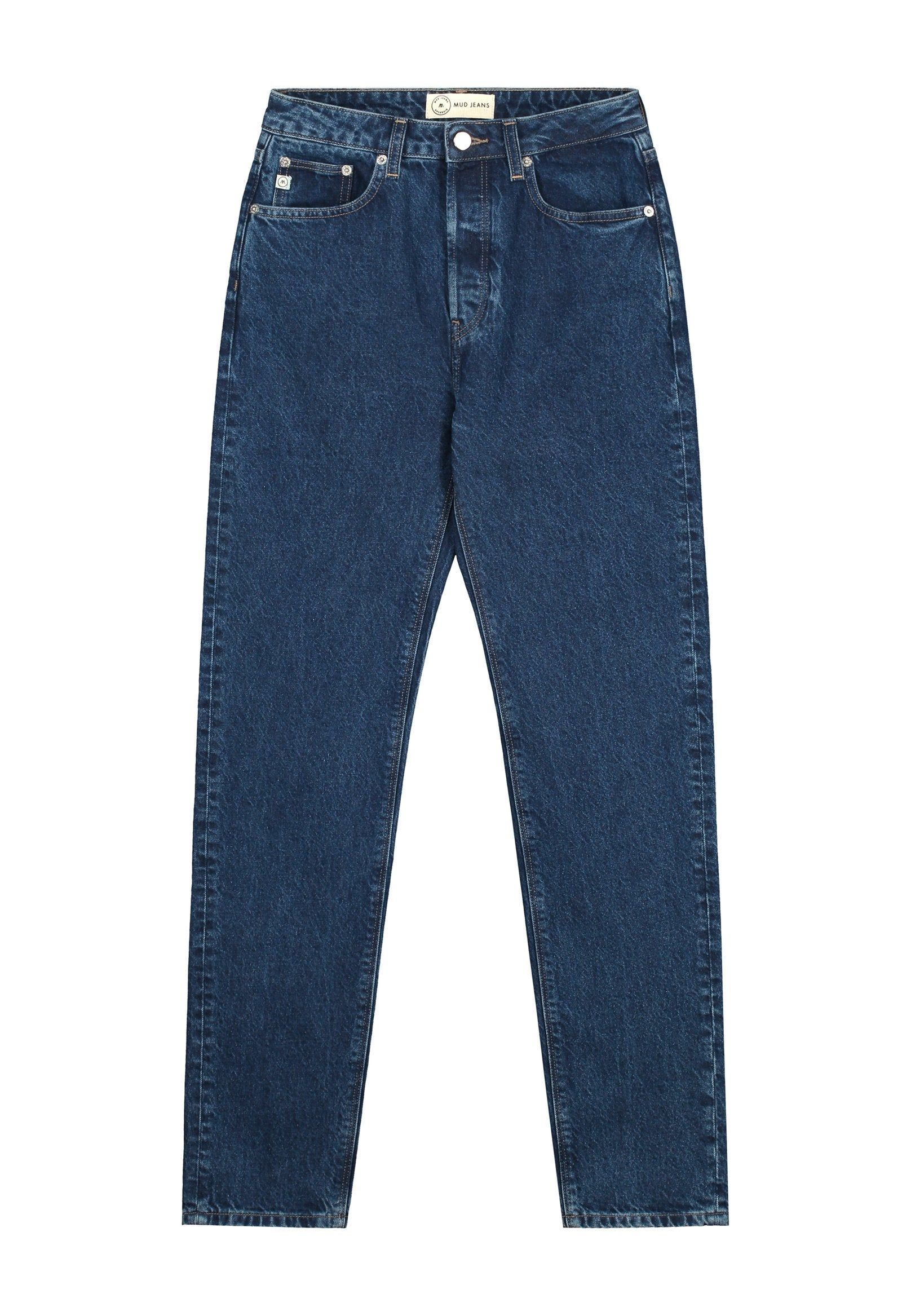 Jeans mit geradem Schnitt aus Bio-Baumwolle und recycelter Baumwolle - piper straight stone indigo, Mud Jeans, Foto 6