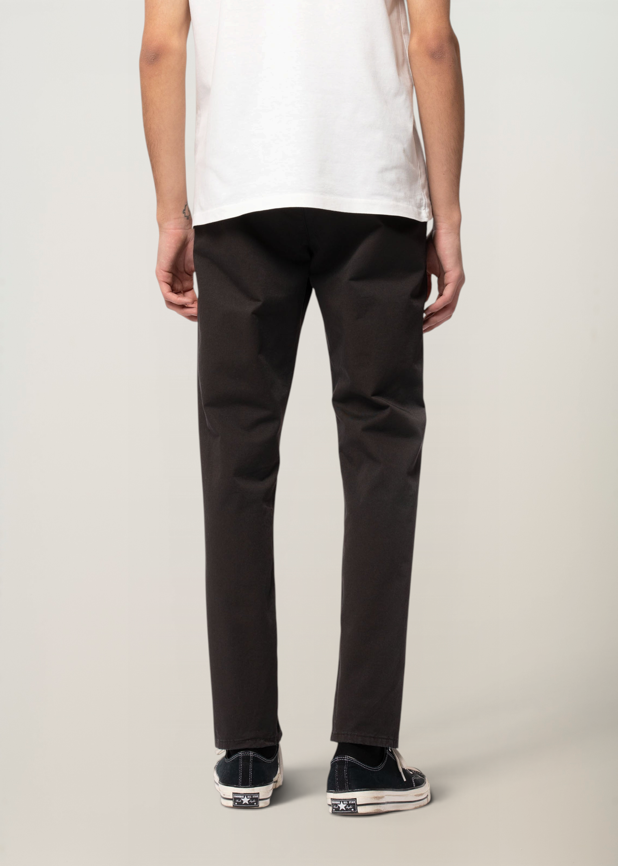 Chino slim en coton bio | noir "easy alvin black", Nudie Jeans, photo 3